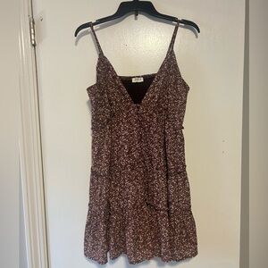 Mini dress, tiered floral size M